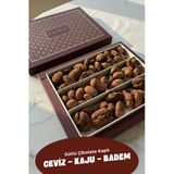 Farmio Hediyelik Çikolata Kaplı Kuruyemiş 350Gr – Kaju, Badem, Ceviz - Sütlü Çikolata Kaplı Kakaolu Draje
