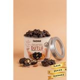 FARMİO İlave Şekersiz Bitter & Portakallı Çikolata Kaplı Dut & Badem - 70gr Teneke Kutu