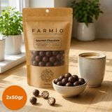 Farmio Ilave Şekersiz Çikolata Kaplı Kinoa Patlağı - 2X50GR Doypack - 100 gr