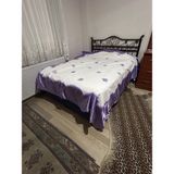 Farmlove Kırkyama Pamuk Saten Pike Yorgan Yatakörtüsü Çeyizlik Elyapımı -Mavi Siyah Çocuk