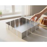 Farmtokid Paslanmaz Çelik Kek ve Pasta Kalıbı 20X20 cm – 5 cm Yükseklik – 304 Kalite Outlet