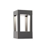 Faro Barcelona Agra 70755 Solar Lamba Ampul LED dahil, 6 W, alüminyum ve cam şeffaf, gri