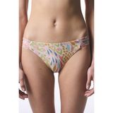 Faro Boncuklu Yüksek Bel Hipkini Bikini Altı - Renkli - 36