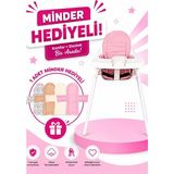 Faros Çebi Toys Orzo Beyaz Mama Sandalyesi Metal Ayaklı Ergonomik Tasarım ve Kolay Temizlenebilir