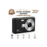 FaroxTech Dijital Fotoğraf Makinası | 2.7k Ultra Hd | 50mp | 16x Zoom | HAFIZA KARTI DESTEĞİ !