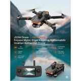 FaroxTech JS26H Drone Hd Kamera Fırçasız Motor Engel Kaçınma Katlanabilir Uzaktan Kumandalı Drone - Siyah