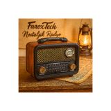 FaroxTech Nostaljik Radyo | FM - MP3 - BLUETOOTH - AUX | Telefona Bağlanabilir | Şarjlı