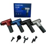 Fascial Gun Masaj Tabancası Aleti 4pcs Başlık 6 Kademe Hız Seviyesi USB Şarjlı