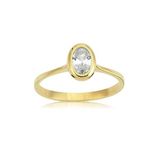 Fasek Gold 14 Ayar 0.60 Ct Tektaş Altın Yüzük Altın Zirkon Taşlı Tektaş Evlilik Teklifi Yüzüğü
