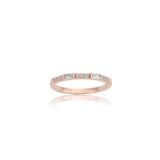 Fasek Gold 14 Ayar Zirkon Taşlı Altın Yüzük, 18, ANK1002A0, Pembe, Kadın