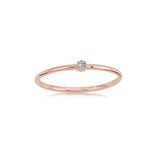 Fasek Gold 925 Ayar 0.05 Ct Pırlanta Signity Taşlı Minimal İnce Tel Gümüş Yüzük Minimal Tektaş Gümüş Yüzük