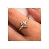 Fasek Gold Altın Yüzük 14 Ayar Topaz Taşlı, 10, HNKYUZ3202, Sarı, Kadın
