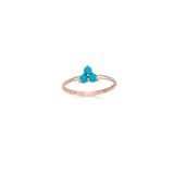 Fasek Gold Gümüş Firuze Taşlı Yüzük, 7, ANKG1069A0G, Pembe, Kadın