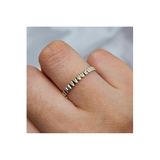 Fasek Gold Gümüş Yüzük Geometrik Kesim Modern Tasarım, 6, HNKYUZ3001, Sarı, Kadın