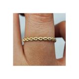 Fasek Gold Gümüş Yüzük Kör Düğüm Minimal Tasarım, 6, HNKYUZ2832, Sarı, Kadın