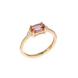 Fasek Gold Gümüş Yüzük Zultanit Taşlı Modern Tasarım, 14, HNKYUZ3267, Sarı, Kadın