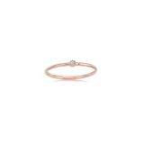 Fasek Gold Minimal İnce Tel 925 Ayar Gümüş Yüzük, 14, ANKG1033A0G, Pembe, Kadın