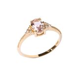 Fasek Gold Pembe Safir Zirkon Taşlı Gümüş Yüzük, 8, HNKYUZ2960, Sarı, Kadın