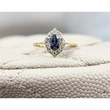 Fasek Gold Vintage Mistik Topaz Sarı Gümüş Evlilik Teklifi Hediye 925 Ayar Gümüş Yüzük -Evlilik Teklifi Yüzük