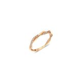 Fasek Gold Zirkon Taşlı Aşk Düğümü Gümüş Yüzük, 17, HNKYUZ1063, Pembe, Kadın