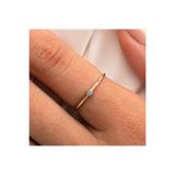 FasekGold 925 Ayar Minimal Tek Taş Gümüş Yüzük-0.05 CT Firuze Tek Taş Gümüş Yüzük-Firuze Eklem Yüzüğü