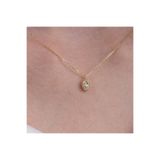FasekGold Gümüş Kolye - 0.50 Karat Signity (Zirkon) Taşlı Sade Minimal 925 Ayar Gümüş Kolye - Hediyelik Kolye