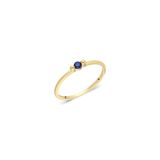 FasekGold Gümüş Yüzük - 925 Ayar 0.20 Ct Tektaş Mavi Safir Yüzük -Tel 925 Ayar Tek Taş Evlilik Teklifi Yüzüğü