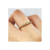 FasekGold Gümüş Yüzük - Kadın Süzme Top Top Aşk 925 Ayar Hediye Gümüş Yüzük-Top Top Taşsız Eklem Gümüş Yüzüğü