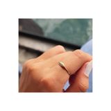 FasekGold Mekik Taşsız Şans Totemi Minimal 925 Ayar Eklem Yüzüğü-Taşsız Minimal Şans 925 Ayar Gümüş Yüzük