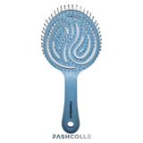 Fashcolle Mavi Üç Boyutlu Oval Saç Fırçası