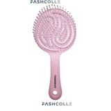 Fashcolle Pembe Üç Boyutlu Oval Saç Fırçası