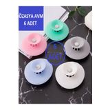 Fashion Base 6 ADET Lavabo ve Küvet Tıkacı Süzgeci Mutfak Banyo Gider Tıpası Kapağı Tıkaç Süzgeç