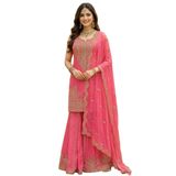 FASHION BAZAR 365 Hint Diwali Giyim Kadın Hazır Giyim Etnik Palazzo Festival Palazzo Takım Elbise 24139