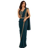 FASHION BAZAR 365 Hint Diwali Kadın Eid Parti Elbisesi Saree 24080 için etnik Saree giymeye hazır