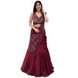 FASHION BAZAR 365 Hint Diwali Kadın Eid Parti Elbisesi Saree 24104 için Etnik Saree Giymeye Hazır