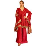 FASHION BAZAR 365 Hint Diwali Kadın Hazır Giyim etnik Sharara Takım Elbise Bayram Partisi Sharara Takım Elbise 23839