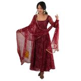 FASHION BAZAR 365 Hint Pakistanlı Kadınlar Hazır Giyim etnik Anarkali Bayram Festivali Şalvar Takım Elbise 24030