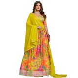 FASHION BAZAR 365 Kadın lehenga choli geleneksel düğün için set fantezi ipek sıra çalışması 24074