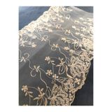 FASHİON DANTEL GTÜL ÜZERİ POLYESTER GÜPÜR FİSTO EN 23,5 CM BOY 1 MT AÇIK KAHVERENGİ