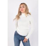 Fashion Friends 23K0288K1 Kadın Balıkçı Yaka Kazak - Ekru