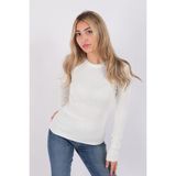 Fashion Friends 23K0290K1 Kadın Bisiklet Yaka Kazak - Ekru