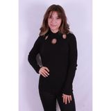 Fashion Friends 24K0023K1 Kadın Bisiklet Yaka Kazak - Siyah