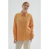 Fashion Friends 24y0245k1 Kadın Uzun Kollu Gömlek - Oranj