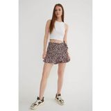 Fashion Friends 25Y0183K1 - Lila Kadın Desenli Şort Etek