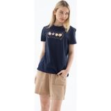 Fashion Friends 25Y0298K1 Kadın Baskılı T-Shirt - Lacivert