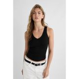Fashion Friends 25Y0507K1 Kadın Dantel Detaylı Atlet - Siyah - M