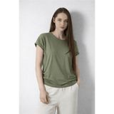 Fashion Friends Bisiklet Yaka Haki Kadın Bluz 26Y0194K1