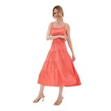 Fashion Friends Ip Askılı Elbise Coral/Coral (Coral/Coral/XS)