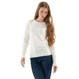 Fashion Friends Kadın Bisiklet Yaka Kazak 23K0245K1 Ekru S