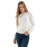 Fashion Friends Kadın Bisiklet Yaka Kazak 23K0245K1 Ekru XL
